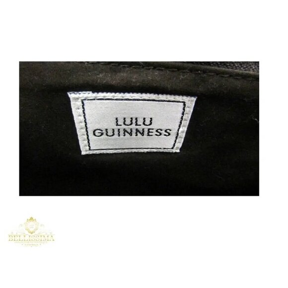 Lulu Guinness Fuchsia Tweed Applique Oak Leaves Maggy Brown Shoulder Bag - Picture 9 of 11